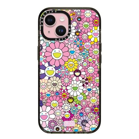 Impact iPhone 15 Case - MULTI-FLOWERS (RAINBOW) PHONE CASE