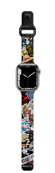 Apple Watch SE 3 (40mm) - ONE PIECE 25th Straw Hat Crew Sticker Watch Band