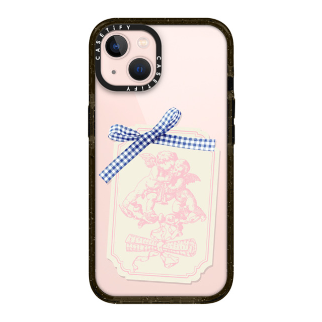 CASETiFY iPhone 13 ケース ブラック インパクトケース Cottagecore,Love Coquette Journal