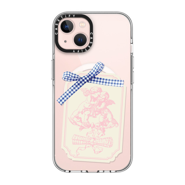 CASETiFY iPhone 13 ケース クリア クリア ケース MagSafe対応 Cottagecore,Love Coquette Journal