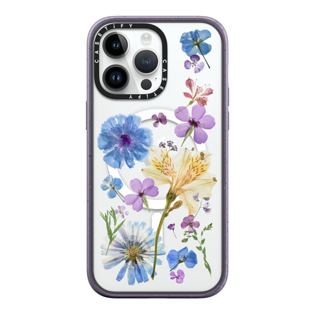 CASETiFY iPhone 14 Pro Max Case Matte Deep Purple Impact Case MagSafe Compatible Floral,Floral,nature Pressed Floral CASETiFY iPhone 14 Pro Max Case Matte Deep Purple Impact Case MagSafe Compatible Floral,Floral,nature Pressed Floral