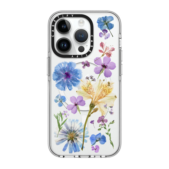 CASETiFY iPhone 14 Pro ケース クリア クリア ケース MagSafe対応 Floral,nature Pressed Floral