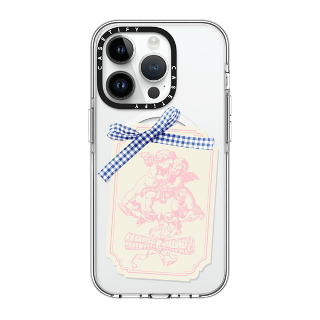 CASETiFY iPhone 14 Pro ケース クリア クリア ケース MagSafe対応 Cottagecore,Love Coquette Journal