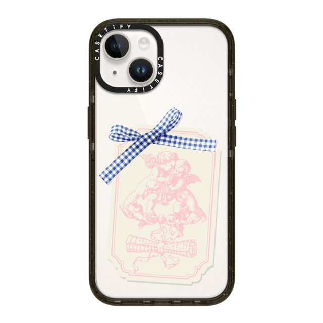 CASETiFY iPhone 14 ケース ブラック インパクトケース Cottagecore,Love Coquette Journal