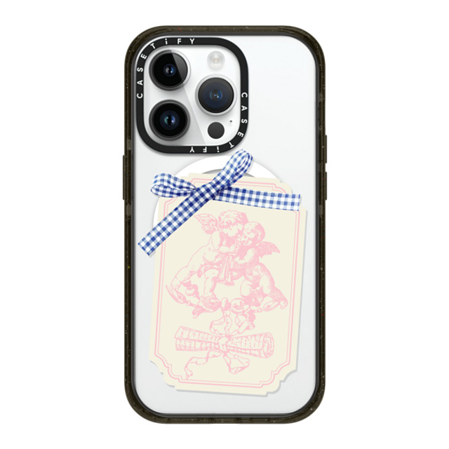 CASETiFY iPhone 14 Pro ケース ブラック インパクトケース MagSafe対応 Cottagecore,Love Coquette Journal