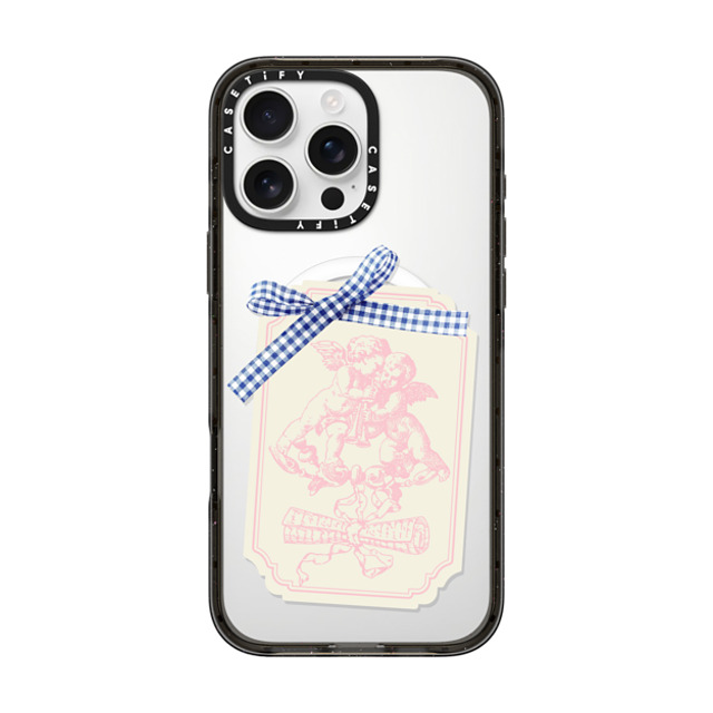 CASETiFY iPhone 16 Pro Max ケース ブラック インパクトケース MagSafe対応 Cottagecore,Love Coquette Journal