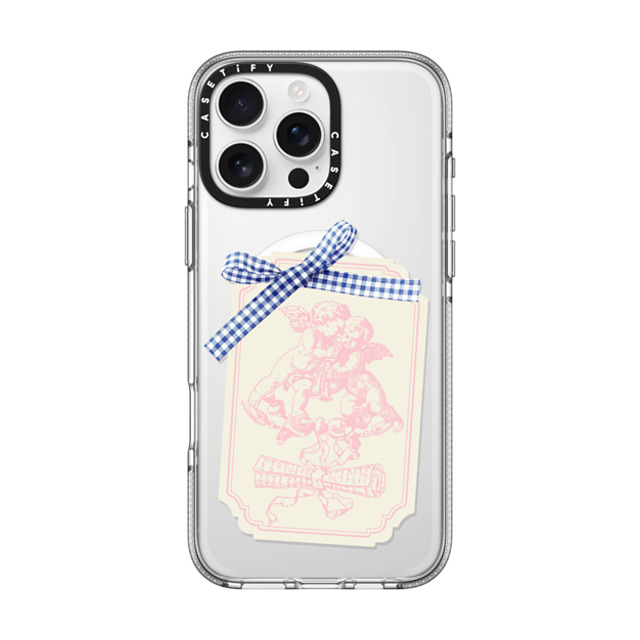 CASETiFY iPhone 16 Pro Max ケース クリア クリア ケース MagSafe対応 Cottagecore,Love Coquette Journal