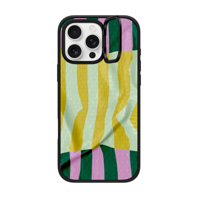 CASETiFY iPhone 16 Pro Max Case Matte Black インパクトリングスタンドケース MagSafe対応 Pattern Afternoon at Capri CASETiFY iPhone 16 Pro Max Case Matte Black インパクトリングスタンドケース MagSafe対応 Pattern Afternoon at Capri