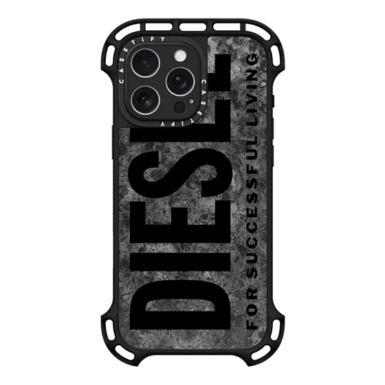DIESEL Black Biscotto Carabiner