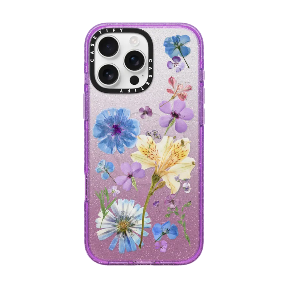 Impact iPhone 16 Pro Max Case MagSafe Compatible - Pressed Floral