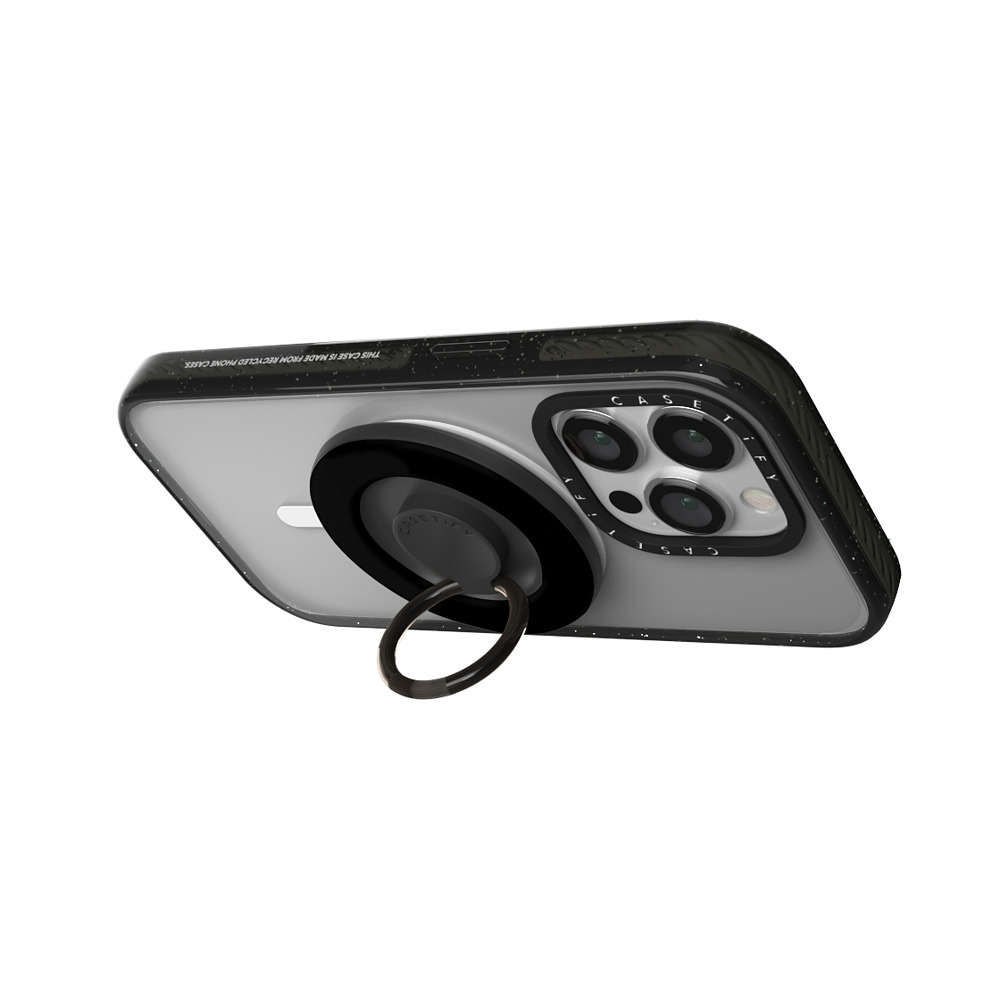 CASETiFY Snappy スマホリング ブラック Snappy スマホリング MagSafe対応 Black Snappy Ring Holder casetify