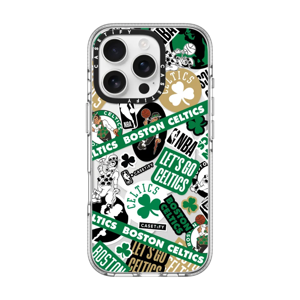 Clear iPhone 16 Pro Case MagSafe Compatible - CELTICS Mania Case