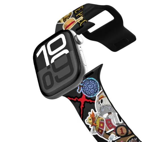 Apple Watch Series 10 (46mm) - ONE PIECE 25th Straw Hat Crew Sticker Watch Band