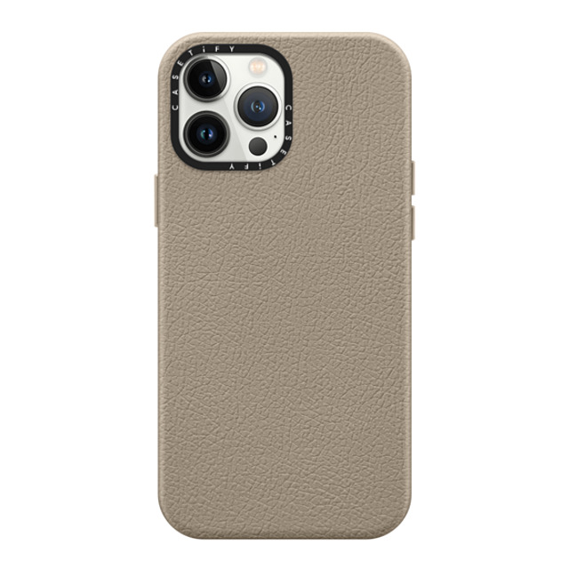 CASETiFY iPhone 13 Pro Max Case Greige yuP[X MagSafeΉ JX^gуP[X casetify