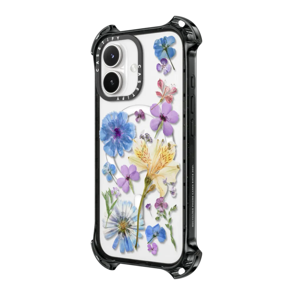 Bounce iPhone 17 Case MagSafe Compatible - Pressed Floral