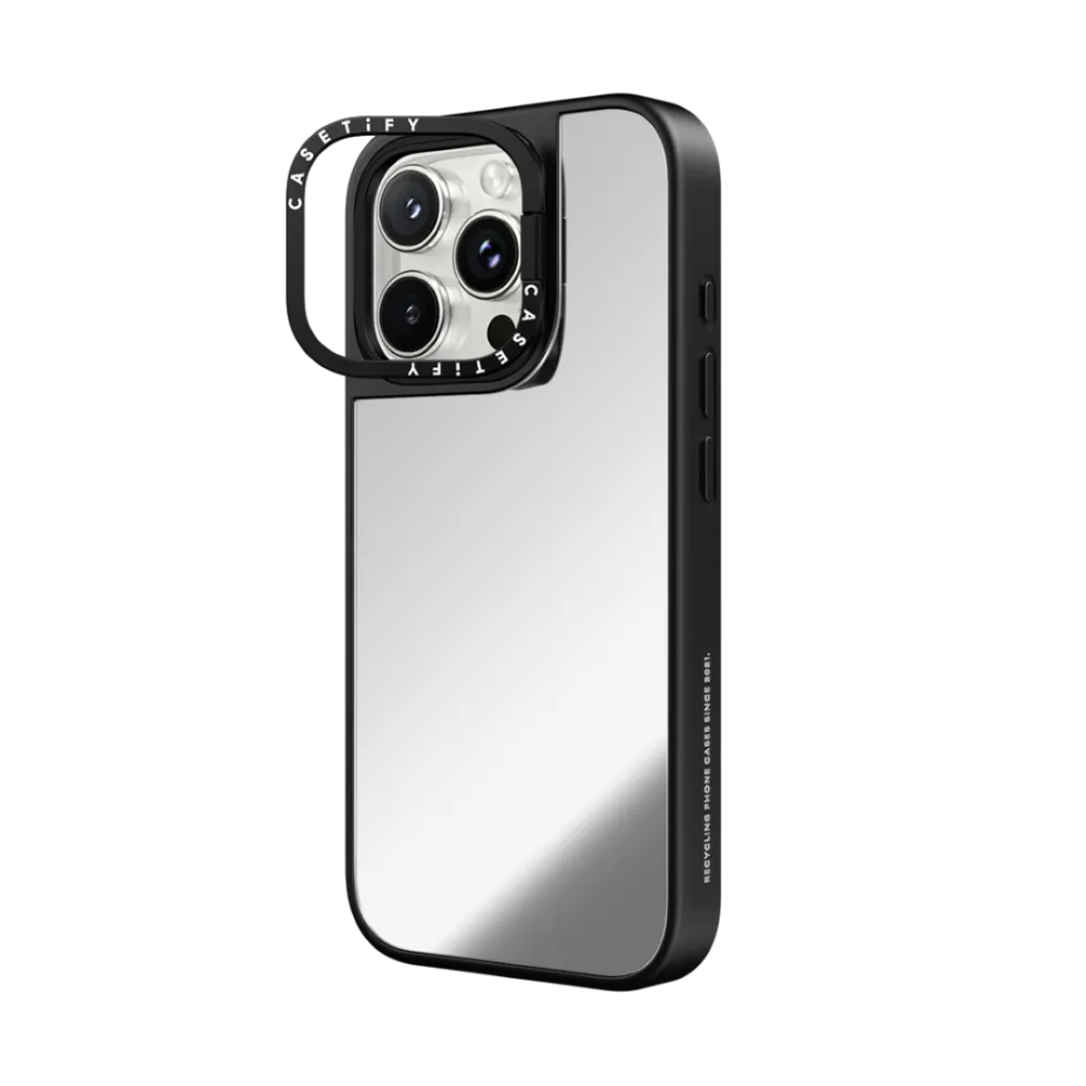 Mirror Ring Stand iPhone 16 Pro Max Case MagSafe Compatible - Custom Phone Case