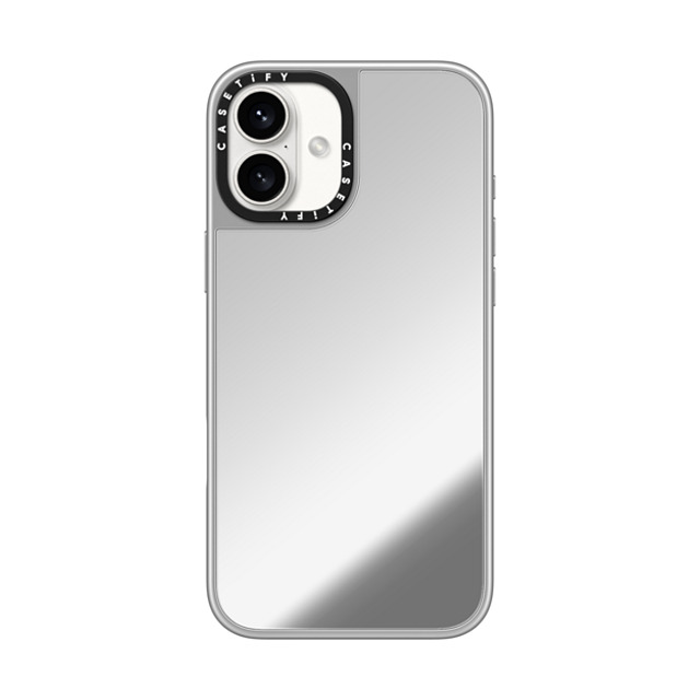 CASETiFY iPhone 16 Plus �P�[�X �V���o�[ (�V���o�[�o���p�[) �~���[�P�[�X MagSafe�Ή� �J�X�^���g�уP�[�X casetify
