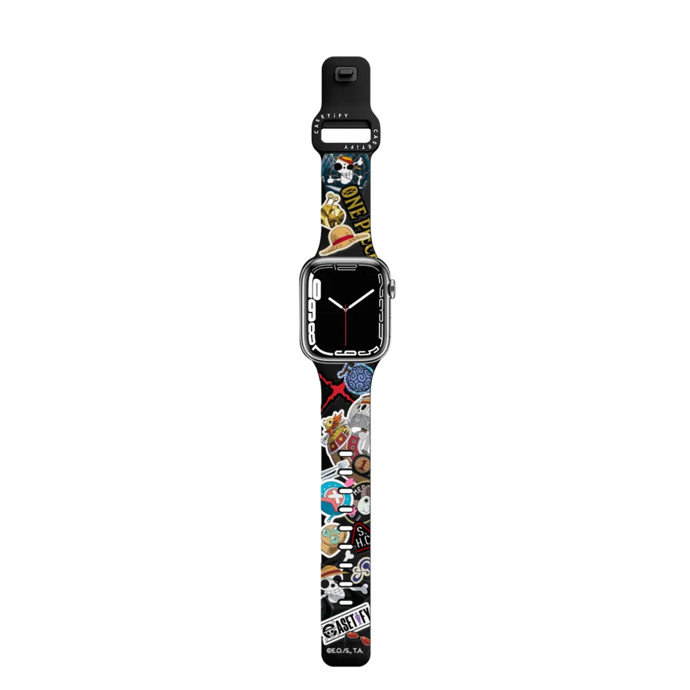 Impact Band - ONE PIECE 25th Straw Hat Crew Sticker Watch Band