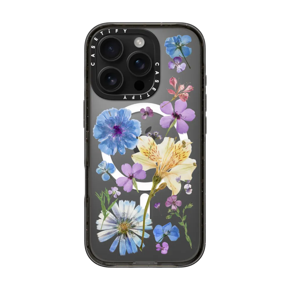 Impact iPhone 16 Pro Case MagSafe Compatible - Pressed Floral