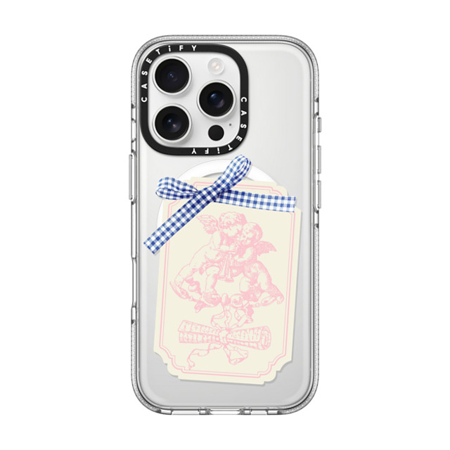 CASETiFY iPhone 16 Pro ケース クリア クリア ケース MagSafe対応 Cottagecore,Love Coquette Journal