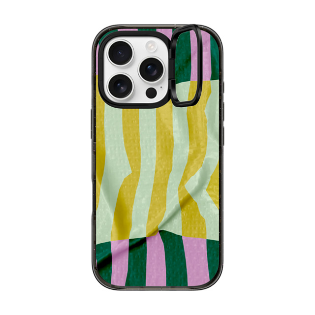 CASETiFY iPhone 16 Pro ケース ブラック インパクトリングスタンドケース MagSafe対応 Pattern Pattern Afternoon at Capri Father's Day CASETiFY iPhone 16 Pro ケース ブラック インパクトリングスタンドケース MagSafe対応 Pattern Pattern Afternoon at Capri Father's Day