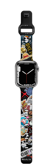 Apple Watch Series 7-9 (41mm) - ONE PIECE 25th Straw Hat Crew Sticker Watch Band
