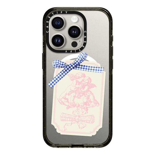 CASETiFY iPhone 15 Pro ケース ブラック インパクトケース MagSafe対応 Cottagecore,Love Coquette Journal