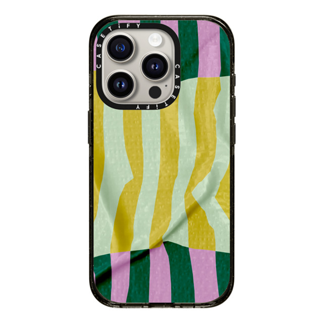 CASETiFY iPhone 15 Pro Case Black Impact Case Pattern Afternoon at Capri CASETiFY iPhone 15 Pro Case Black Impact Case Pattern Afternoon at Capri