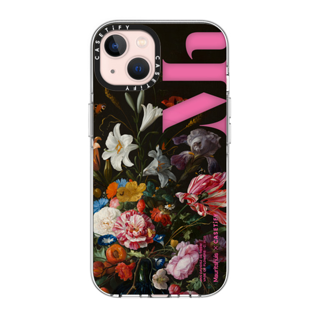 The Mauritshuis x CASETiFY iPhone 13 �P�[�X �N���A �C���p�N�g �N���A�P�[�X MagSafe�Ή� Vase of Flowers Case