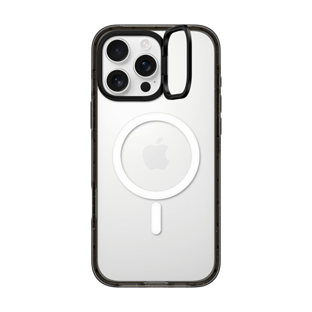 CASETiFY iPhone 16 Pro Max ケース ブラック インパクトリングスタンドケース MagSafe対応 CASETiFY_iPhone5.8 (2019) Mirror Case Black Cam Ring-Silver casetify