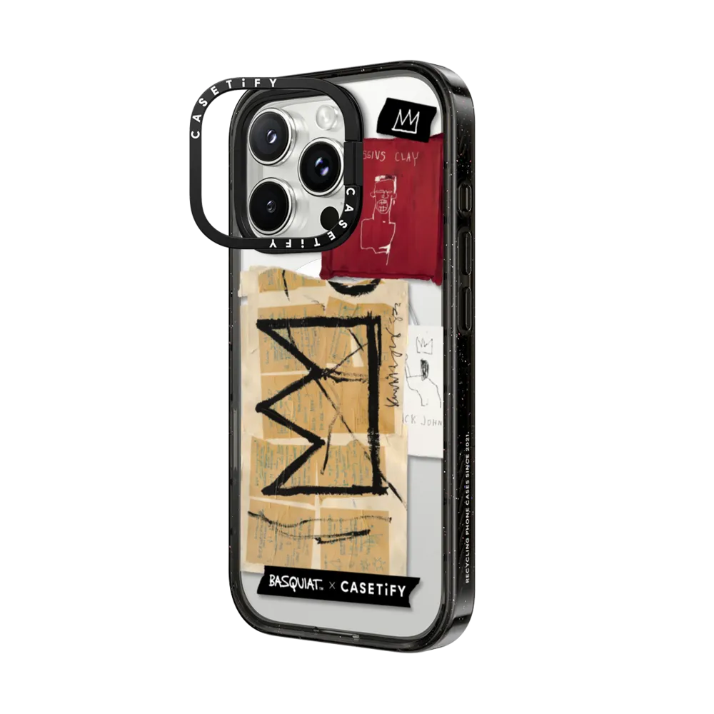 Impact Ring Stand iPhone 16 Pro Max Case MagSafe Compatible - Crown Sticker Case