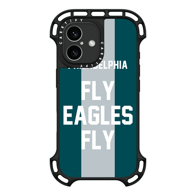 CASETiFY iPhone 16 Case Black Ultra Bounce Case MagSafe Compatible Superbowl - Fly Eagles Fly casetify