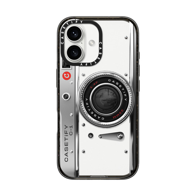 CASETiFY iPhone 16 ケース ブラック インパクトケース Camera Case - Classic casetify