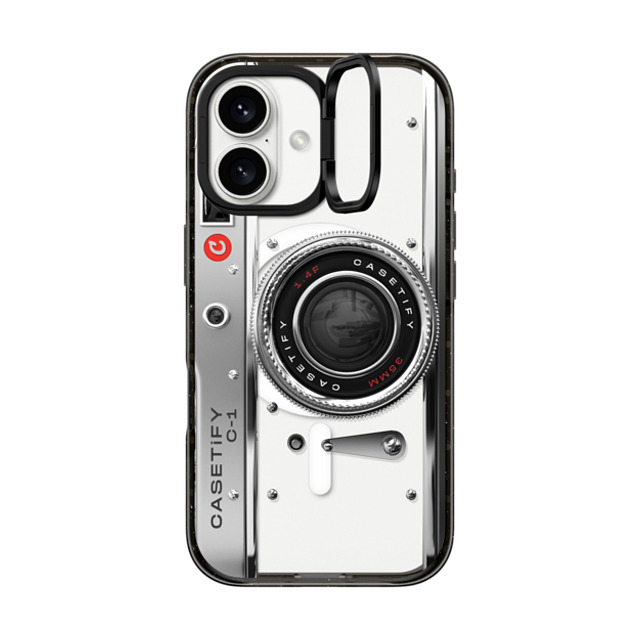 CASETiFY iPhone 16 Case Black インパクトリングスタンドケース MagSafe対応 Camera Case - Classic casetify CASETiFY iPhone 16 Case Black インパクトリングスタンドケース MagSafe対応 Camera Case - Classic casetify
