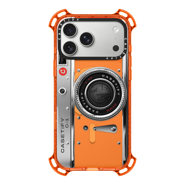 CASETiFY iPhone 17 Pro Max Case Orange Bounce Case MagSafe Compatible Camera Case - Classic casetify