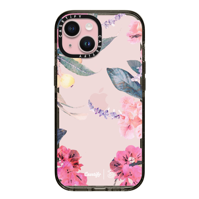 CASETiFY iPhone 15 Case Black インパクトケース Spring Design #2 - Floral Garden casetify Mother's Day CASETiFY iPhone 15 Case Black インパクトケース Spring Design #2 - Floral Garden casetify Mother's Day