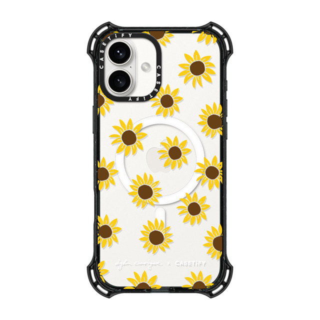 CASETiFY iPhone 16 Plus Case Black バウンスケース Secret Sunflower casetify CASETiFY iPhone 16 Plus Case Black バウンスケース Secret Sunflower casetify