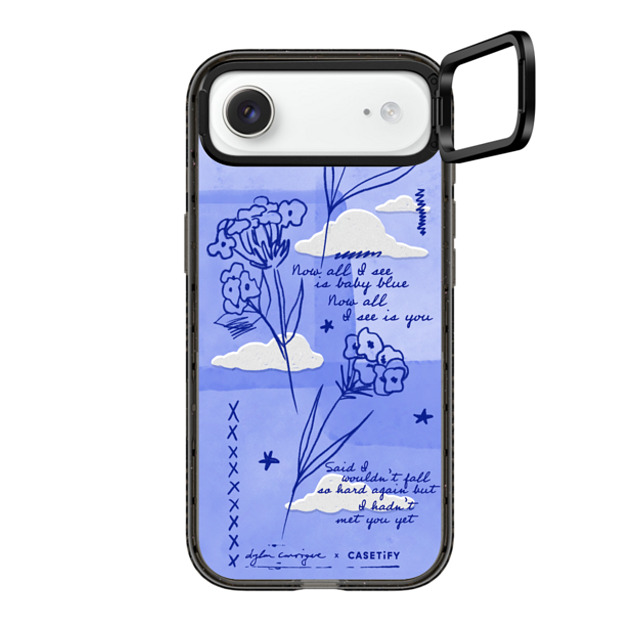 CASETiFY iPhone Air Case Black Impact Ring Stand Case MagSafe Compatible Baby Blue casetify