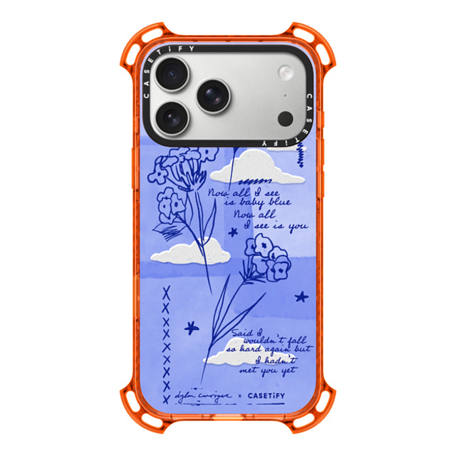 CASETiFY iPhone 17 Pro Max Case Orange Bounce Case MagSafe Compatible Baby Blue casetify