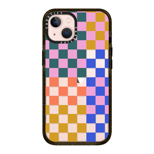 Oh Joy x CASETiFY iPhone 13 ケース ブラック インパクトケース Checker Party