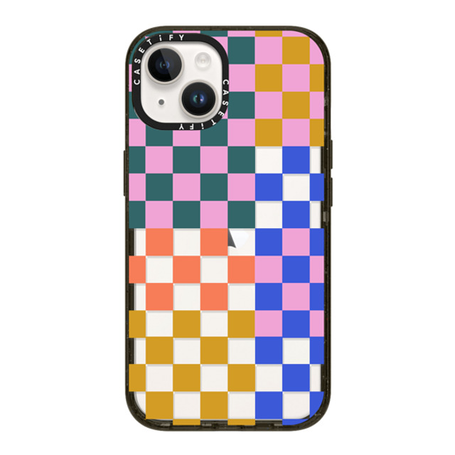 Oh Joy x CASETiFY iPhone 14 ケース ブラック インパクトケース Checker Party