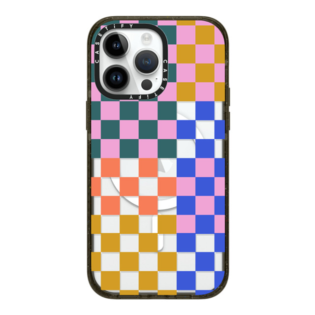 Oh Joy x CASETiFY iPhone 14 Pro Max ケース ブラック インパクトケース MagSafe対応 Checker Party