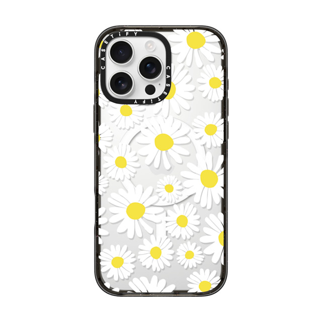 Oh Joy x CASETiFY iPhone 16 Pro Max Case Black Impact Case MagSafe Compatible Daisy Fields Oh Joy x CASETiFY iPhone 16 Pro Max Case Black Impact Case MagSafe Compatible Daisy Fields