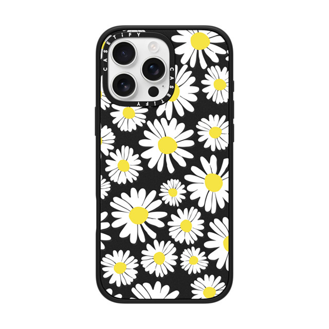 Oh Joy x CASETiFY iPhone 16 Pro Max Case Matte Black Impact Case MagSafe Compatible Daisy Fields Oh Joy x CASETiFY iPhone 16 Pro Max Case Matte Black Impact Case MagSafe Compatible Daisy Fields