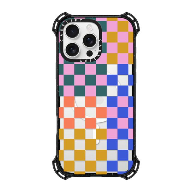 Oh Joy x CASETiFY iPhone 16 Pro Max ケース ブラック バウンスケース Checker Party