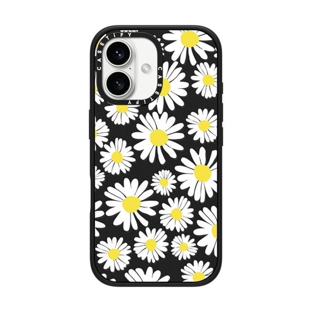 Oh Joy x CASETiFY iPhone 16 Case Matte Black Impact Case MagSafe Compatible Daisy Fields Oh Joy x CASETiFY iPhone 16 Case Matte Black Impact Case MagSafe Compatible Daisy Fields
