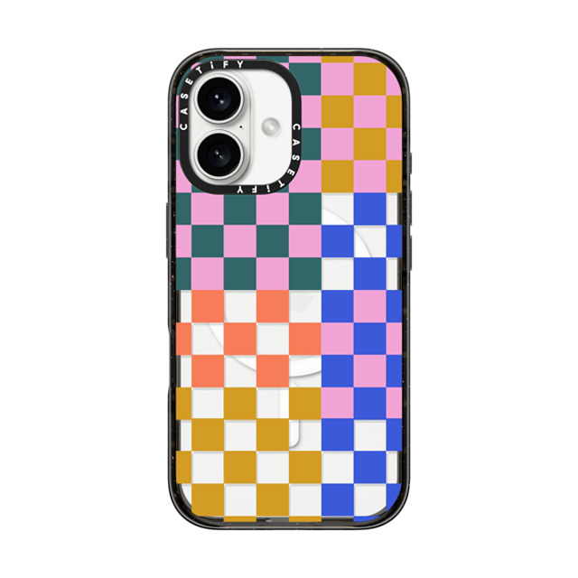 Oh Joy x CASETiFY iPhone 16 ケース ブラック インパクトケース MagSafe対応 Checker Party