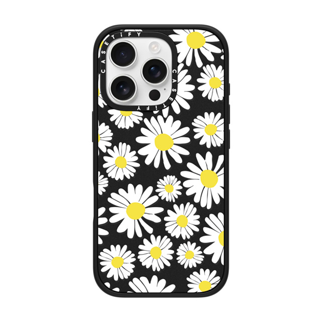 Oh Joy x CASETiFY iPhone 16 Pro Case Matte Black Impact Case MagSafe Compatible Daisy Fields Oh Joy x CASETiFY iPhone 16 Pro Case Matte Black Impact Case MagSafe Compatible Daisy Fields