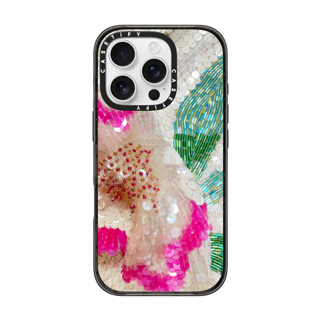 Oh Joy x CASETiFY iPhone 16 Pro Case Geometric ブラック インパクトケース Vintage Sequin Floral Mother's Day Oh Joy x CASETiFY iPhone 16 Pro Case Geometric ブラック インパクトケース Vintage Sequin Floral Mother's Day