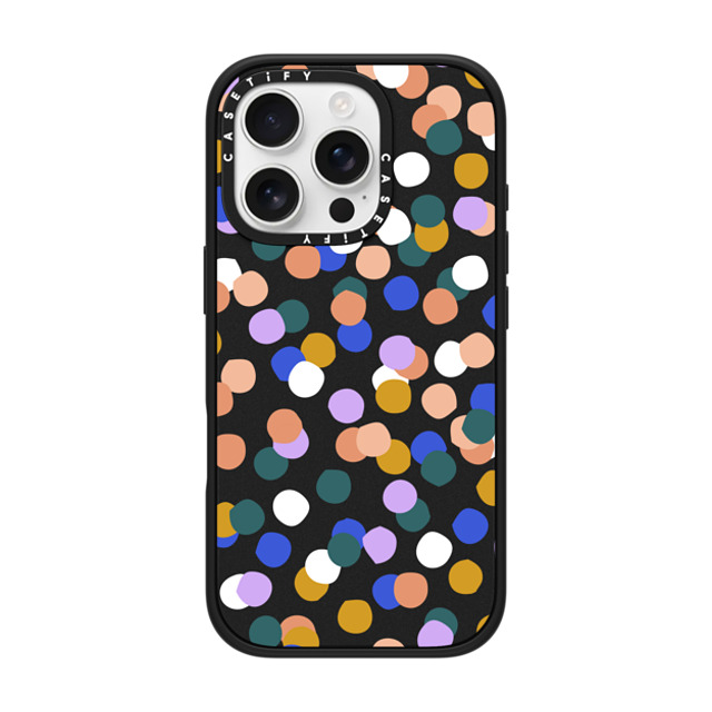 Oh Joy x CASETiFY iPhone 16 Pro Case Geometric Matte Black Impact Case MagSafe Compatible Confetti Party Father's Day Oh Joy x CASETiFY iPhone 16 Pro Case Geometric Matte Black Impact Case MagSafe Compatible Confetti Party Father's Day